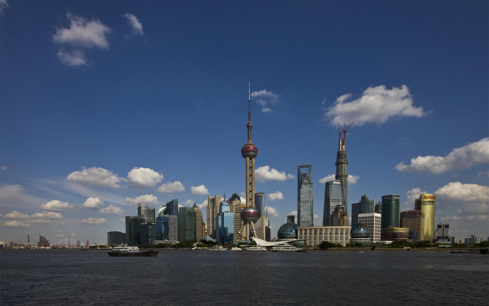 美麗的上海外灘風景桌面壁紙高清高清大圖預(yù)覽1920x1200_風景壁紙下載